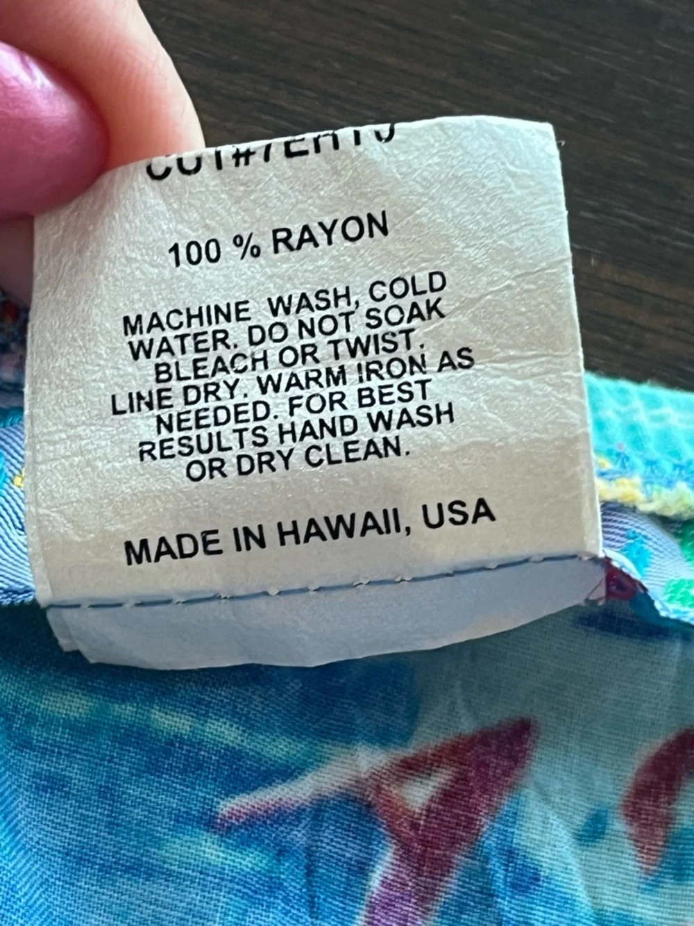 Jams World Hawaiian Skirt XL Lanikai Print Tropical Ruffle Hem Made in Hawaii